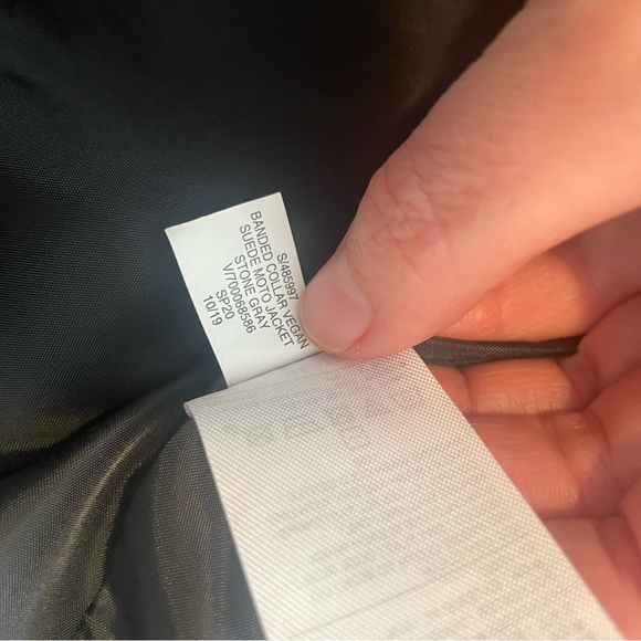 Banana Republic banded collar vegan suede moto jacket - Picture 8 of 10